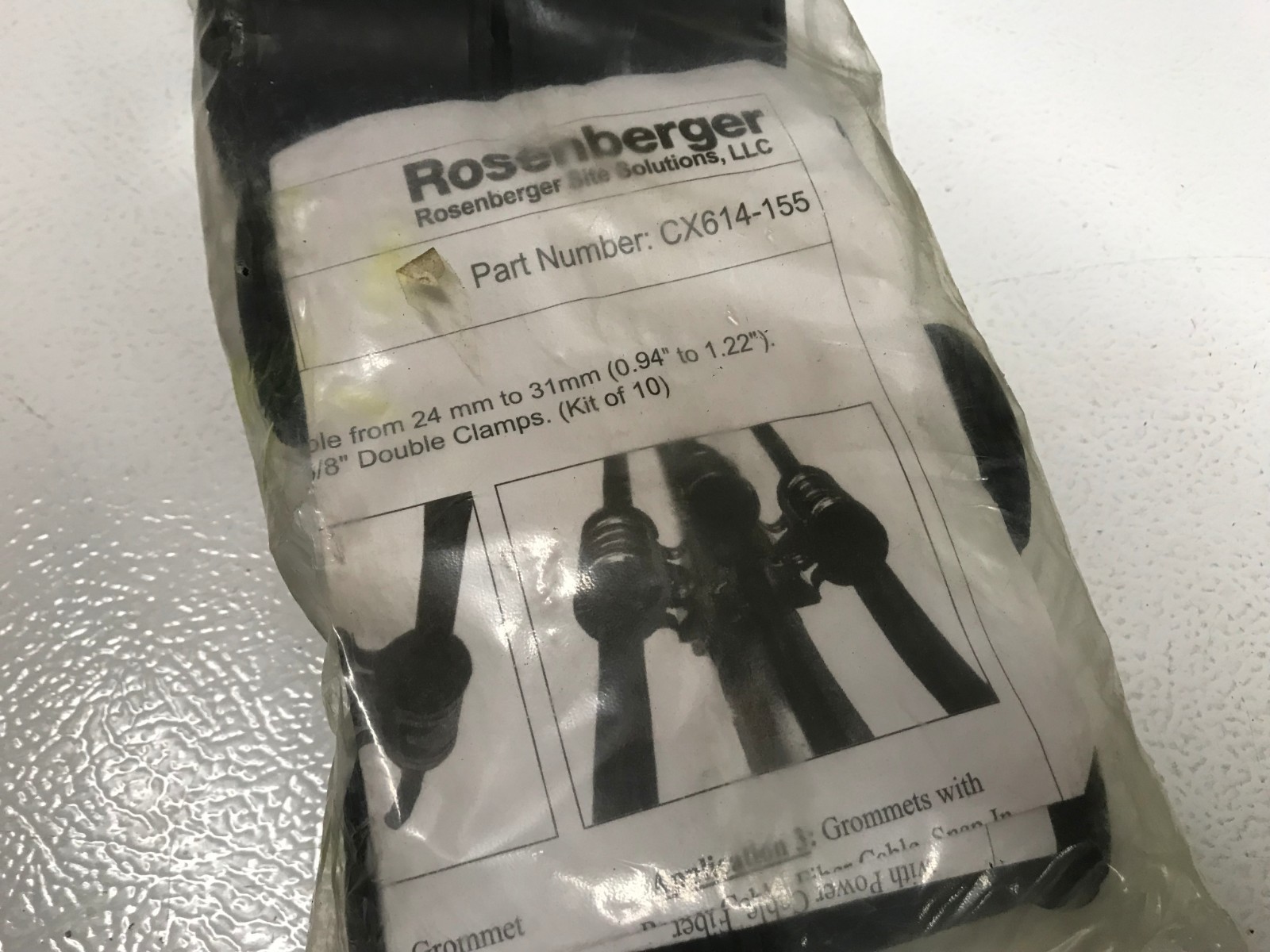 (Qty.10) Rosenberger CX614-155 Adapter Grommet 24mm to 31mm, Fits 1-5/8″ Hangers