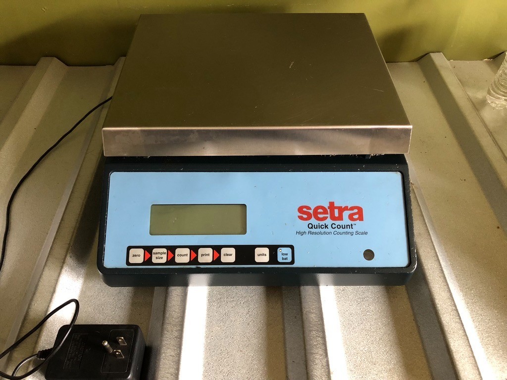 Setra Quick Count Scale 50000G 110 Lbs Readability 1.0G