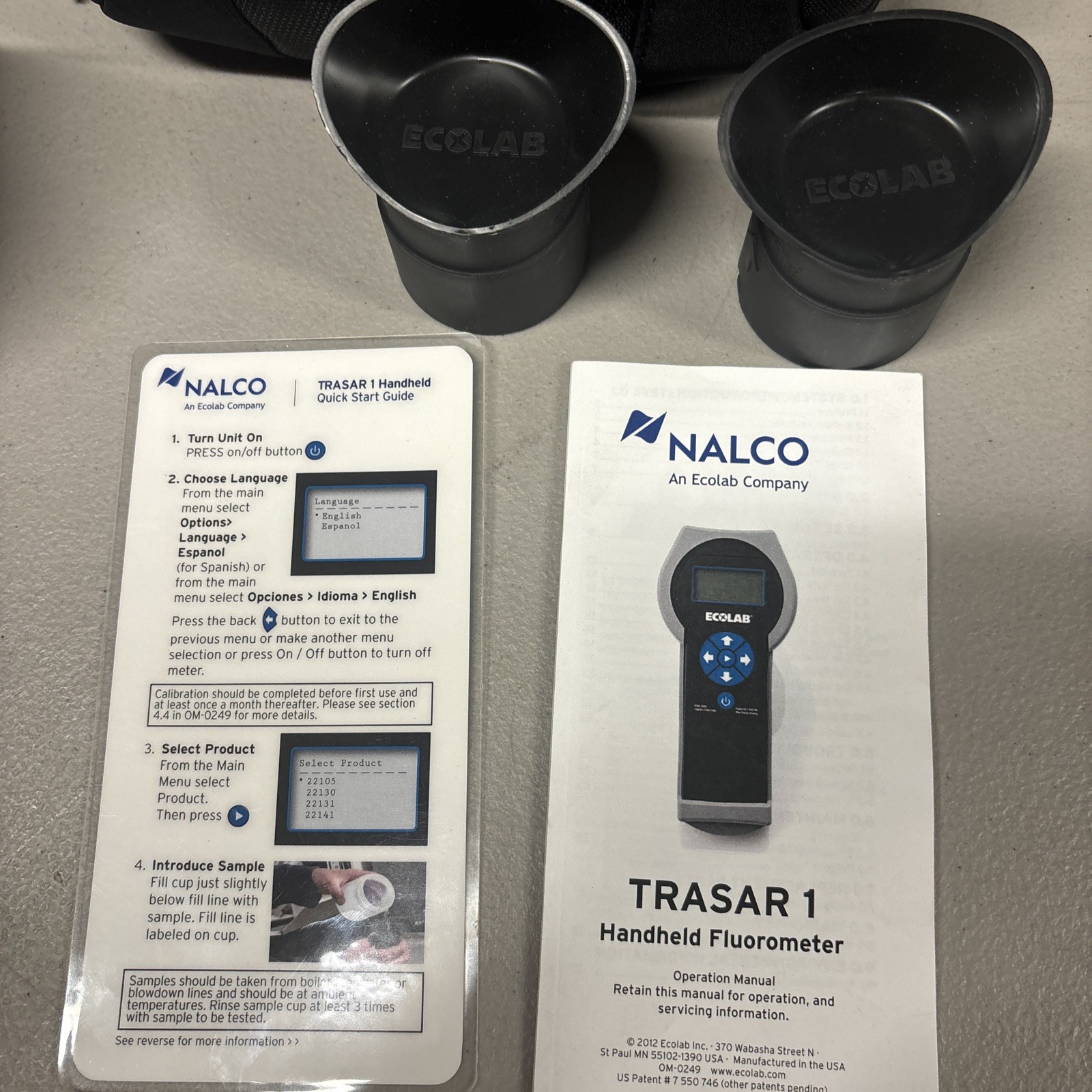Nalco Trasar T1 LCD Display Handheld Pen Fluorometer Ecolab OM-0249- GREAT COND