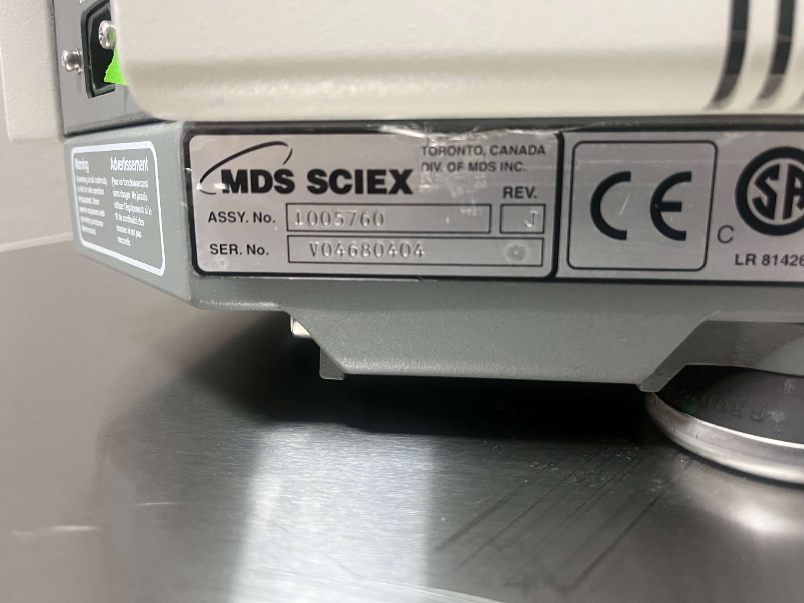 Applied Biosystems MDS Sciex API 4000 Mass Spectrometer