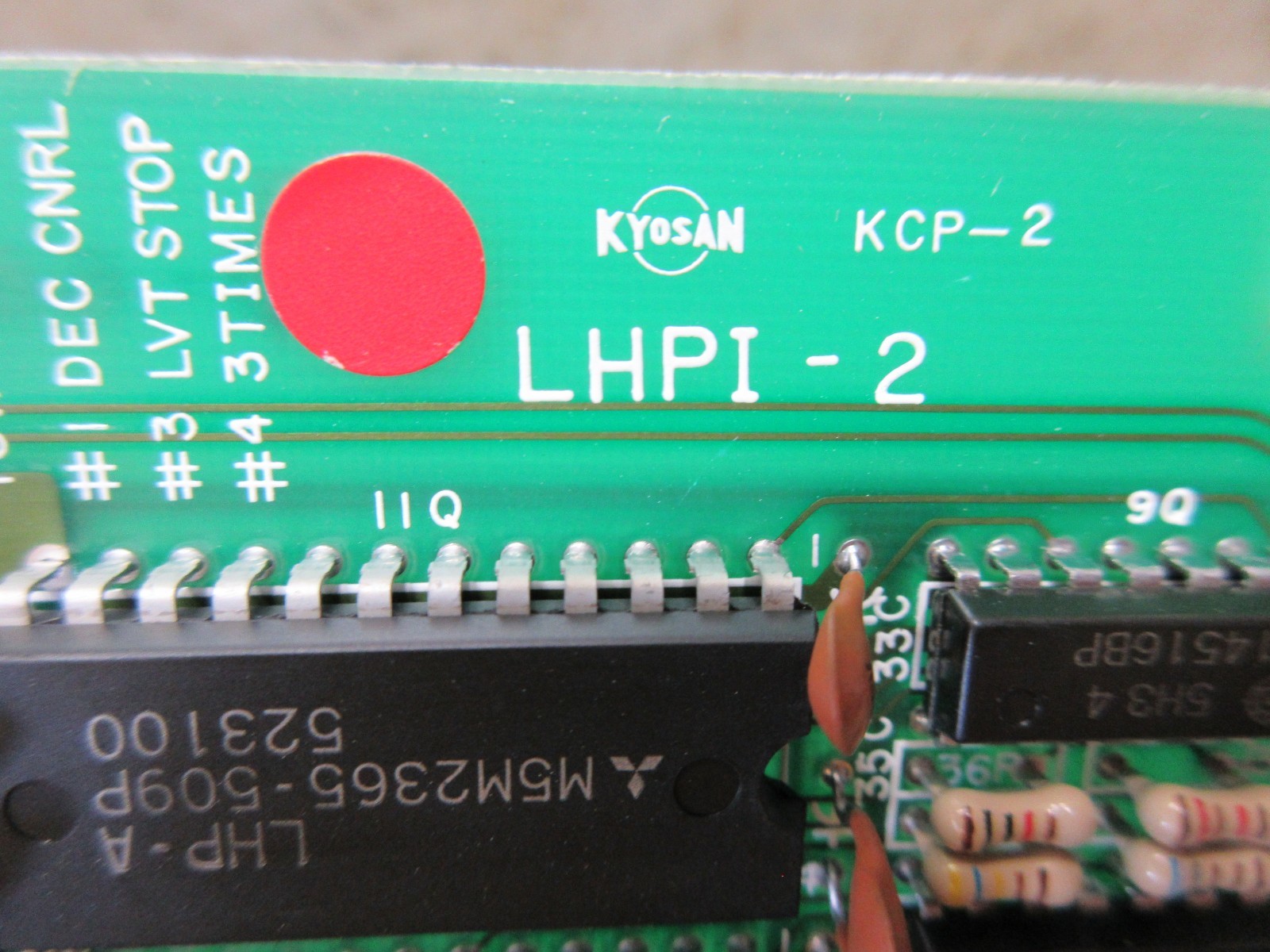 KYOSAN CIRCUIT BOARD KCP-2 LHPI-2 MD-68168 CNC BALDOR RELIANCE WARRANTY