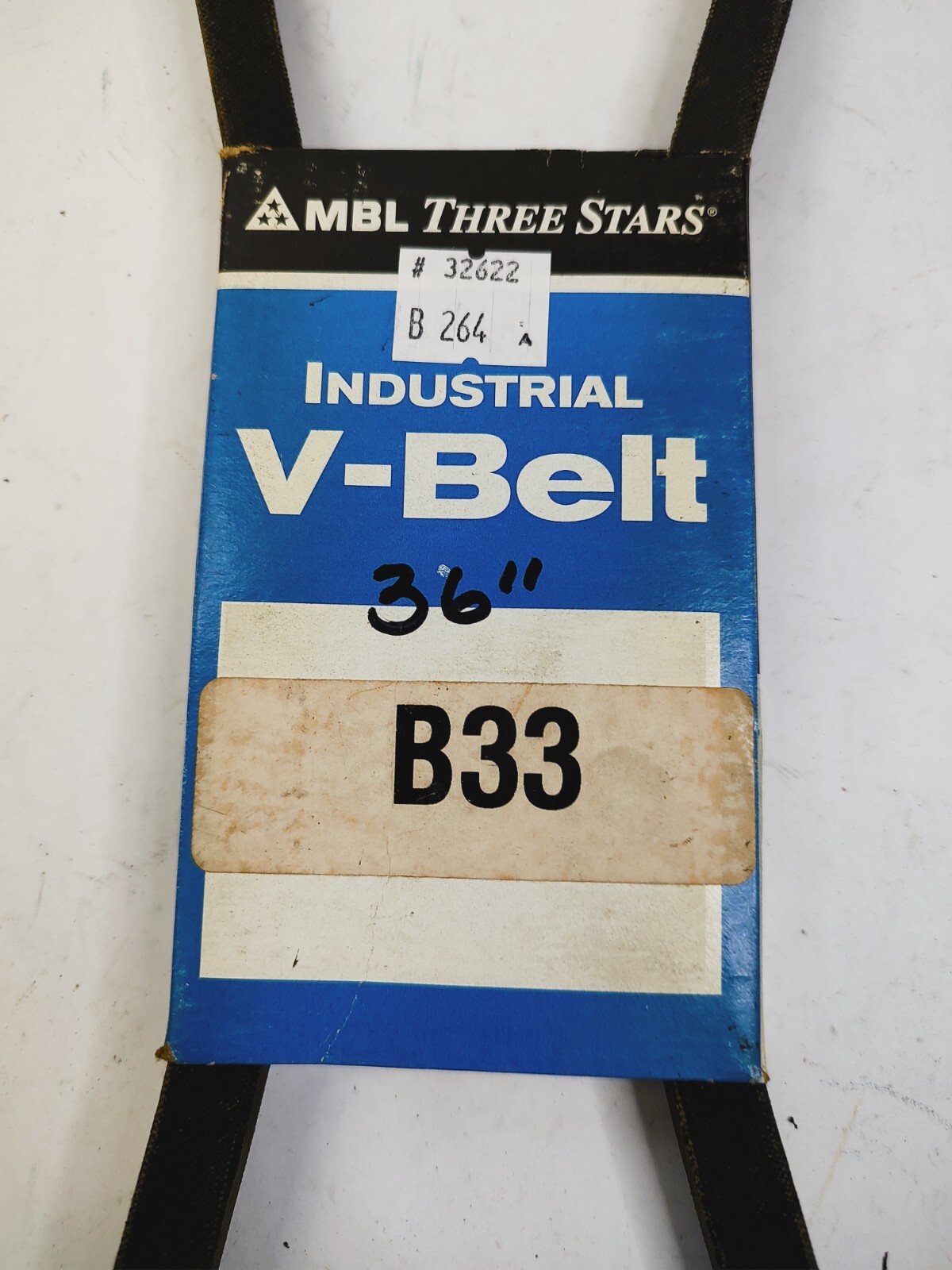 MBL Three Stars B33 Industrial V- Belt 36″ NOS