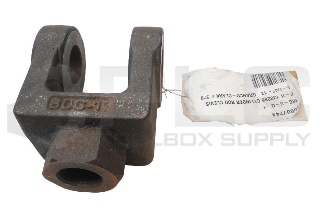 NEW GRANCO-CLARK BDC-13 ROD CLEVIS (H2, 8C19), 1-1/4″ – 12