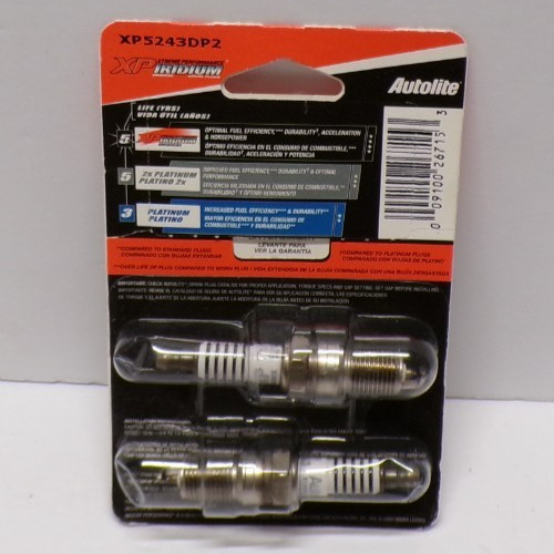 Autolite Spark Plugs XP5243DP2 VJ1 21022012 Pack of 2
