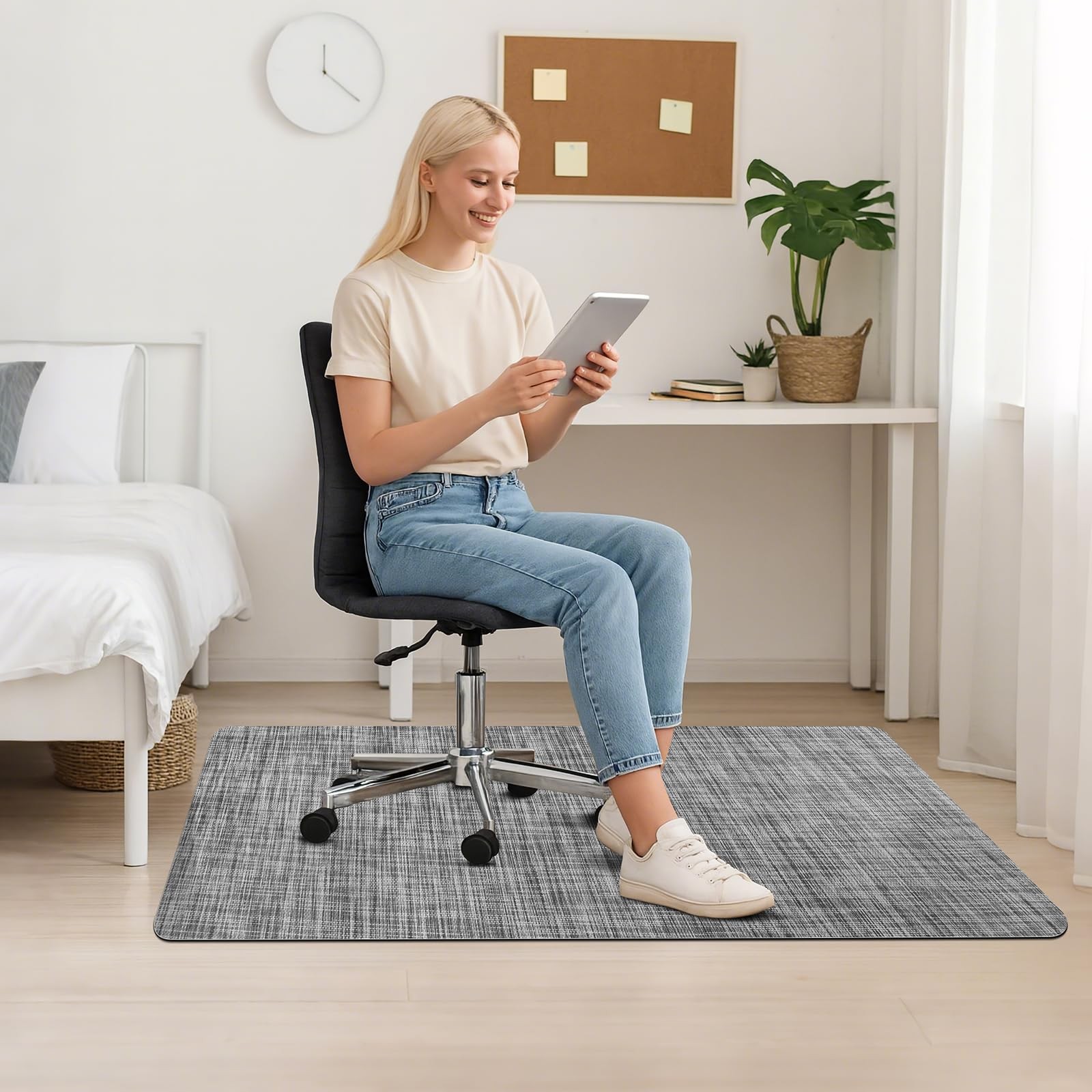 Warmstar Office Chair Mat Hardwood Floor Desk Chair Mat Floor Mat for Office Cha