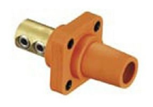 Hubbell Wiring Systems HBLFRSBK TPE Single Pole Panel Mount Female Receptacle fo