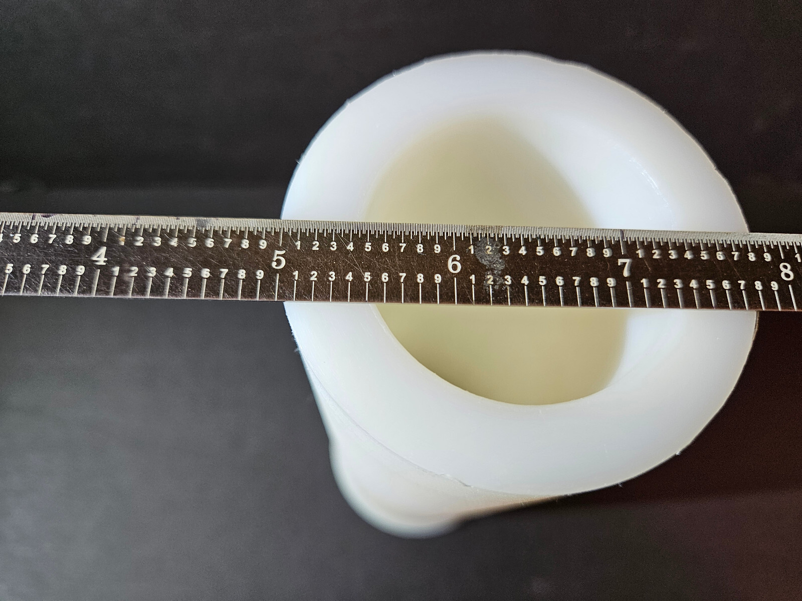 White Nylon Plastic Round Tube Cylinder Pipe Length 8 3/4″ OD 3 1/8 ID 1.9. #5