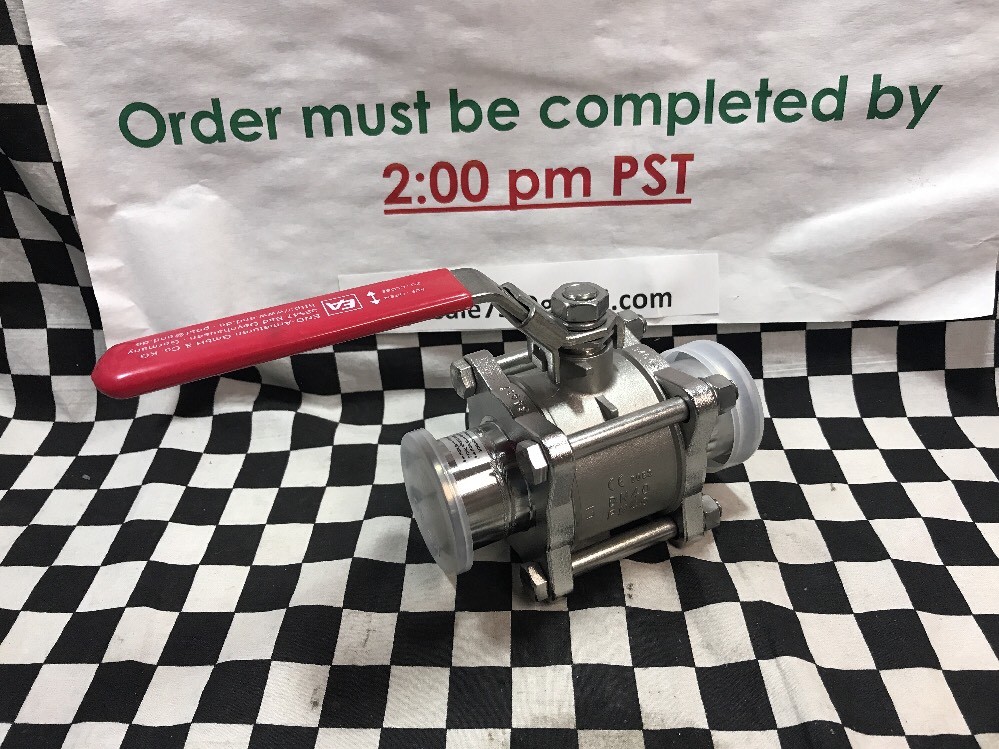 END-ARMATUREN 2 WAY MANUAL BALL VALVE KF-40, SHIPSAMEDAY #104B6