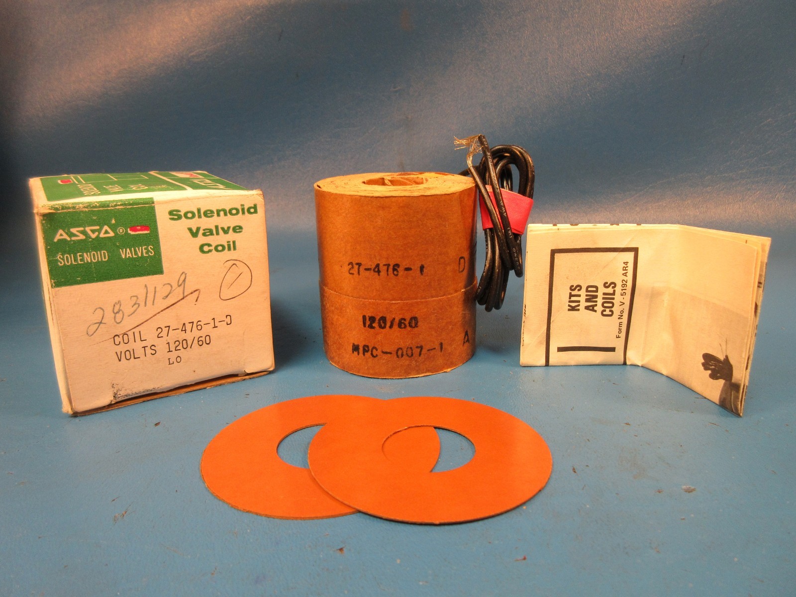 Asco Red Hat Coil 27-476-1-D, 120/60