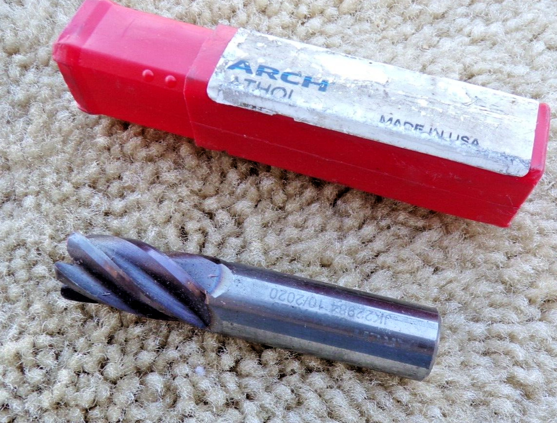 1/2″ 5 FLUTE VARIABLE HELIX CARBIDE END Mill Tialn Coat- 6281-x229 JK22984; @c7