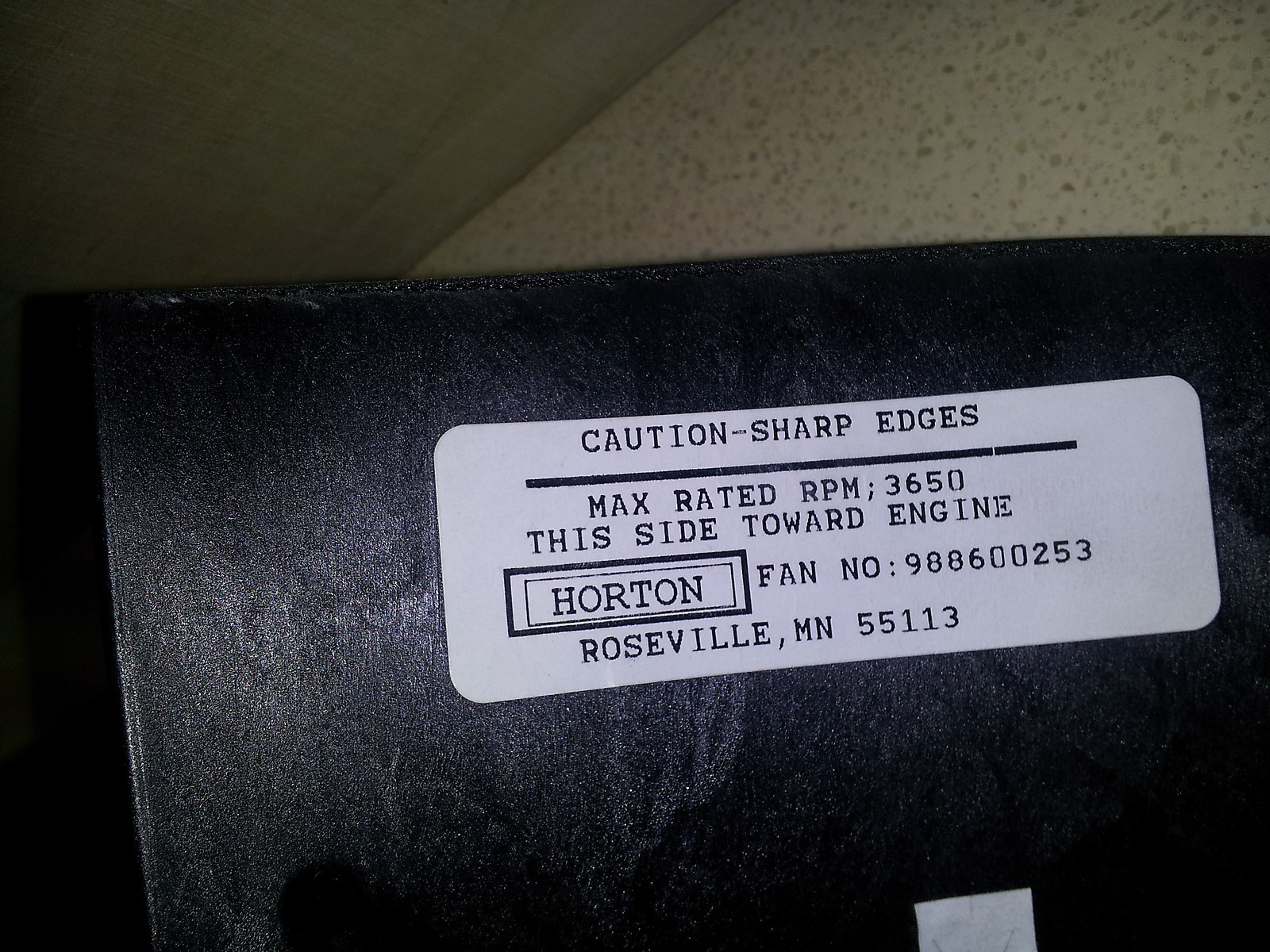 NOS Horton Fan Blade 998600253 988600253