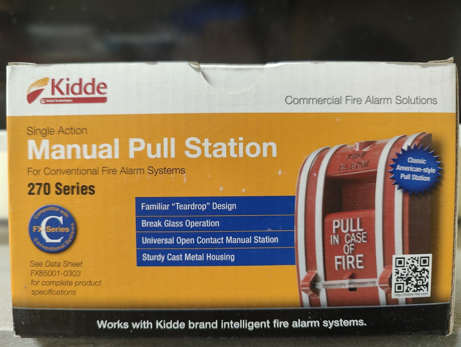 Kidde K-270A-Spo Fire Alarm Pull Station,Red