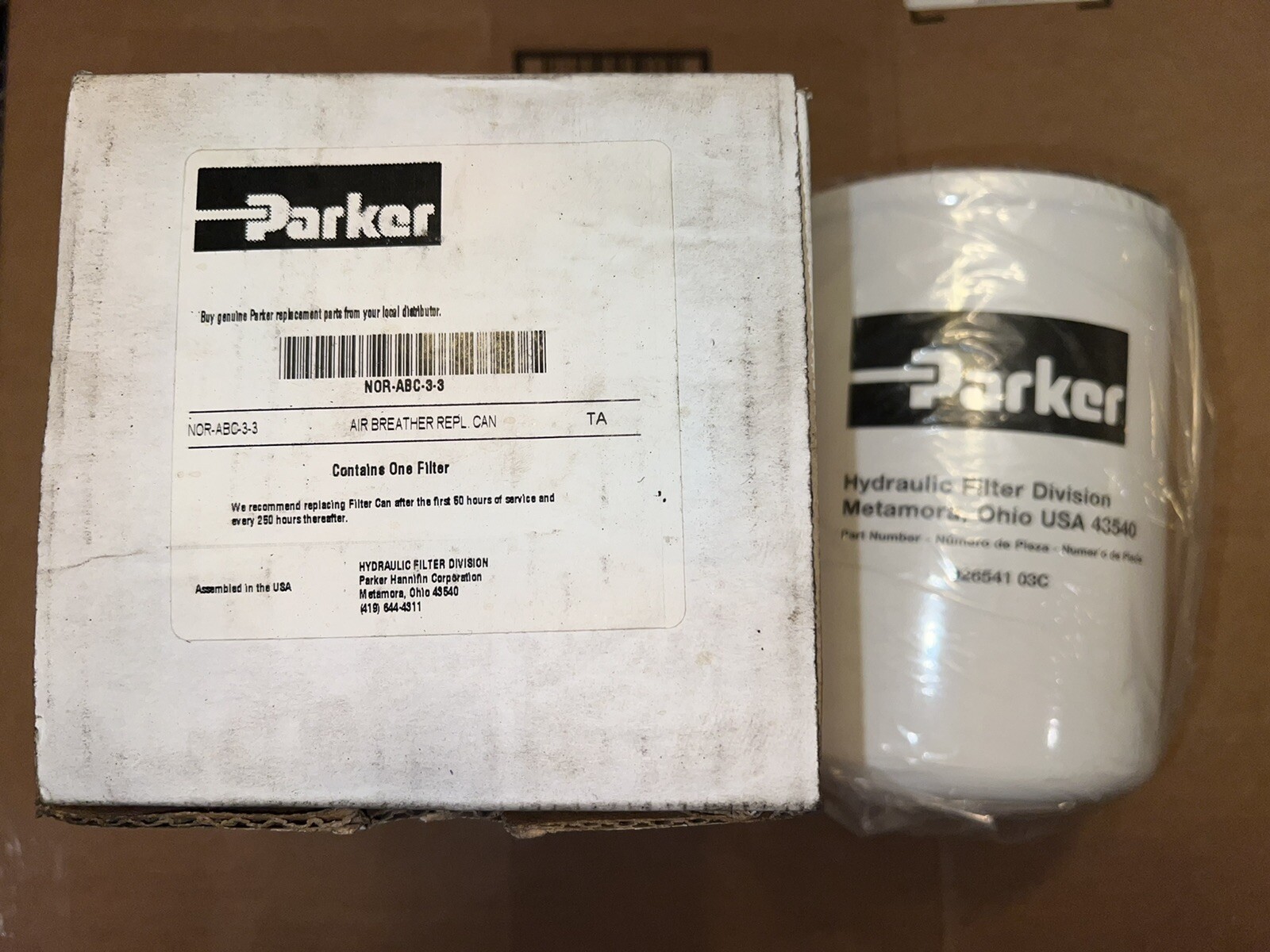 NOR-ABc-3-3 parker filter nos old stock