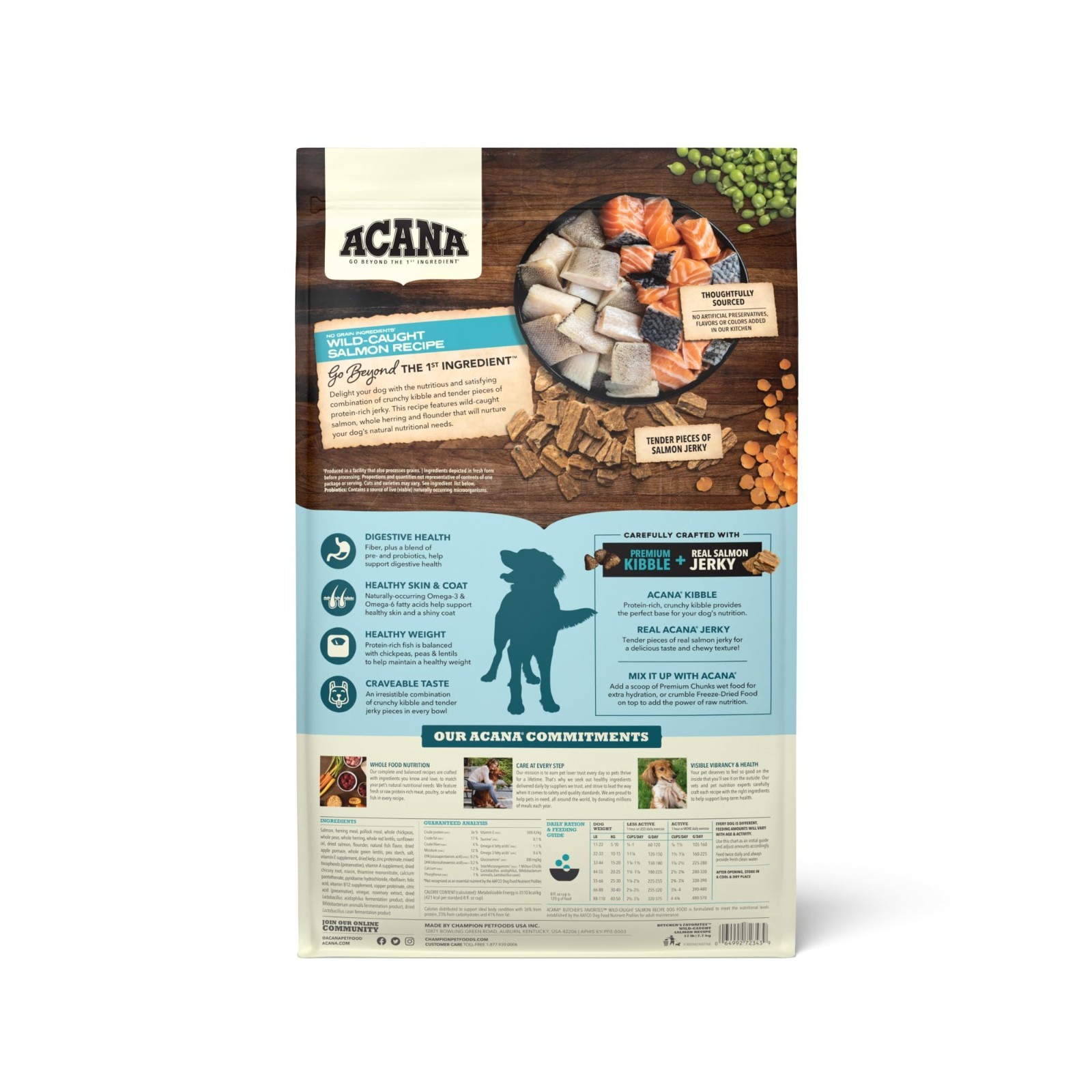 ACANA Butcher’s Favorites Grain-Free Dry Dog Food Wild-Caught Salmon Recipe 17lb