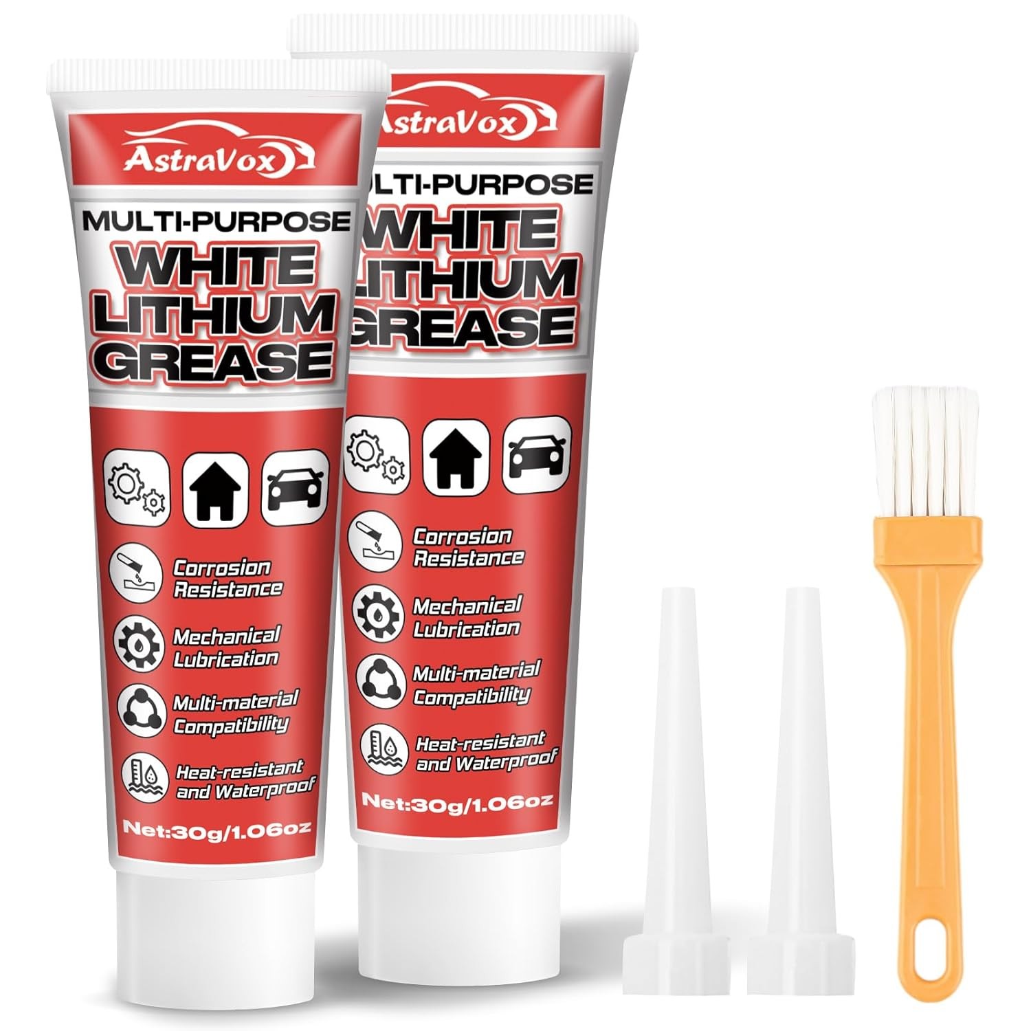 AstraVox White Lithium Grease, Multi-Purpose Lubricant Grease with…