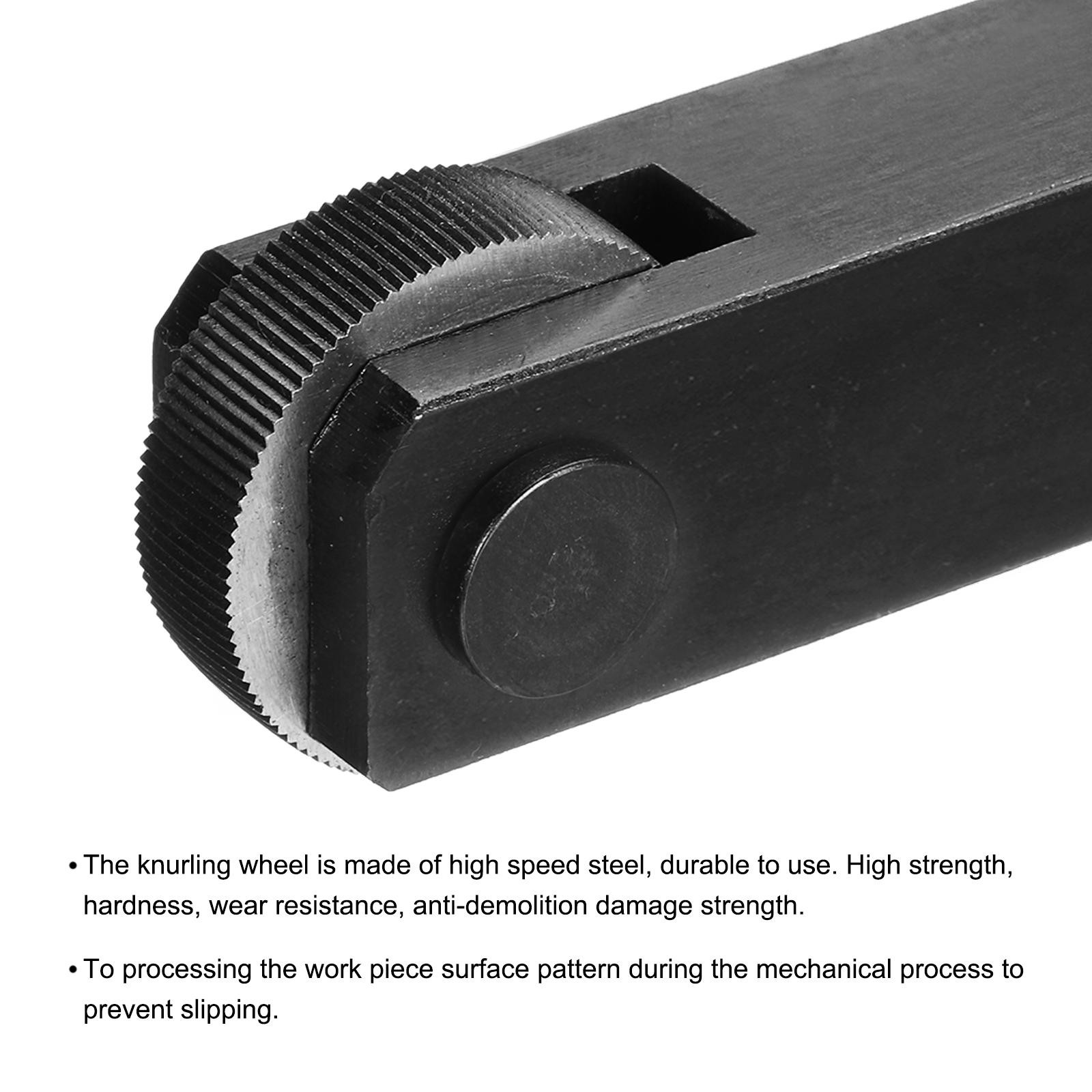 2Pcs 28x8x8mm Knurling Wheel Kit 0.8mm Pitch Straight Wheel Linear Knurl