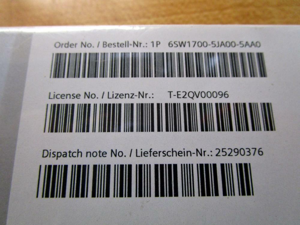 Siemens 6SW1700-5JA00-5AA0 Drive ES Basic V5.5 SP3 Software