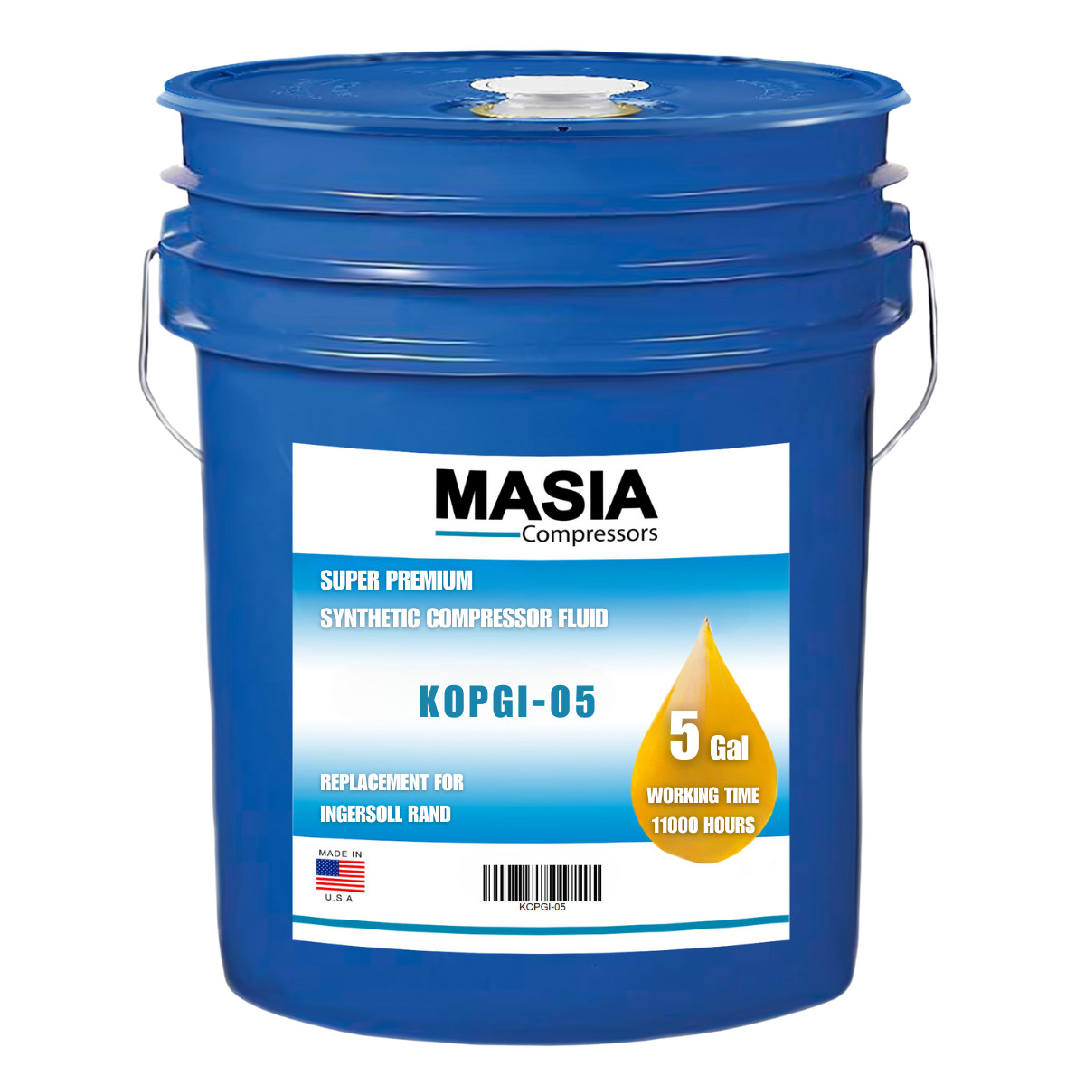 KOPGI Masia Compressors Lubricant – 16.000 Hours – PAG/POE Blend ISO 46