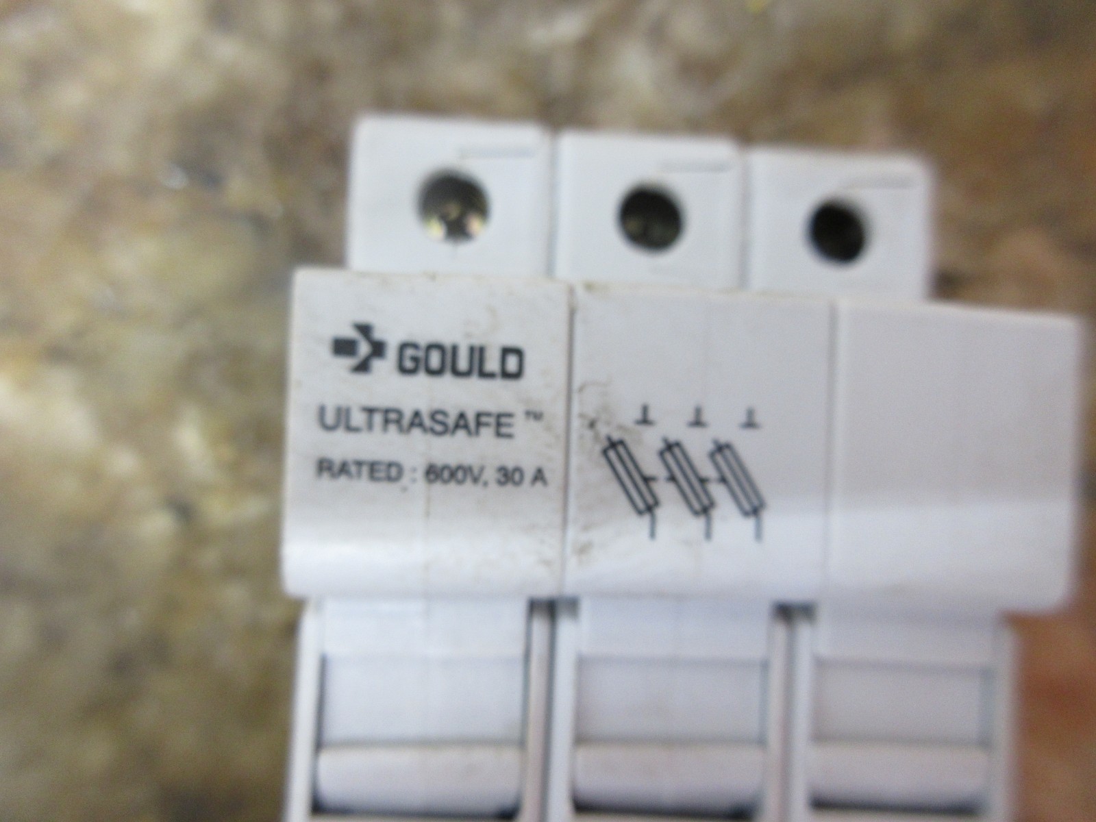 1998 HARDINGE COBRA LC-65 GOULD USM3 ULTRASAFE FUSE HOLDER LOT OF 6 PIECES