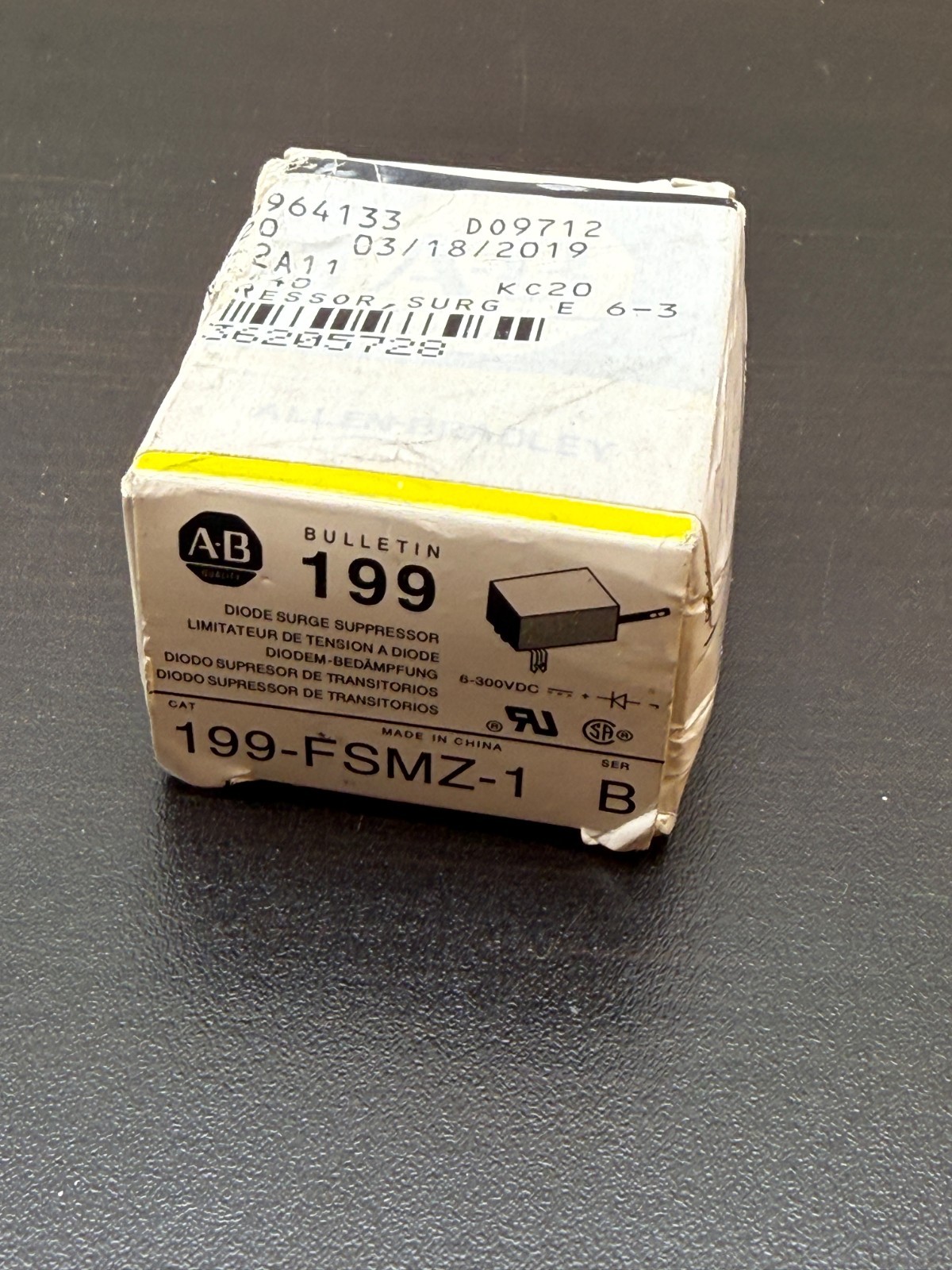 Allen Bradley 199-FSMZ-1 Fuse Holder Kit 199 Series Motor Protection NEW