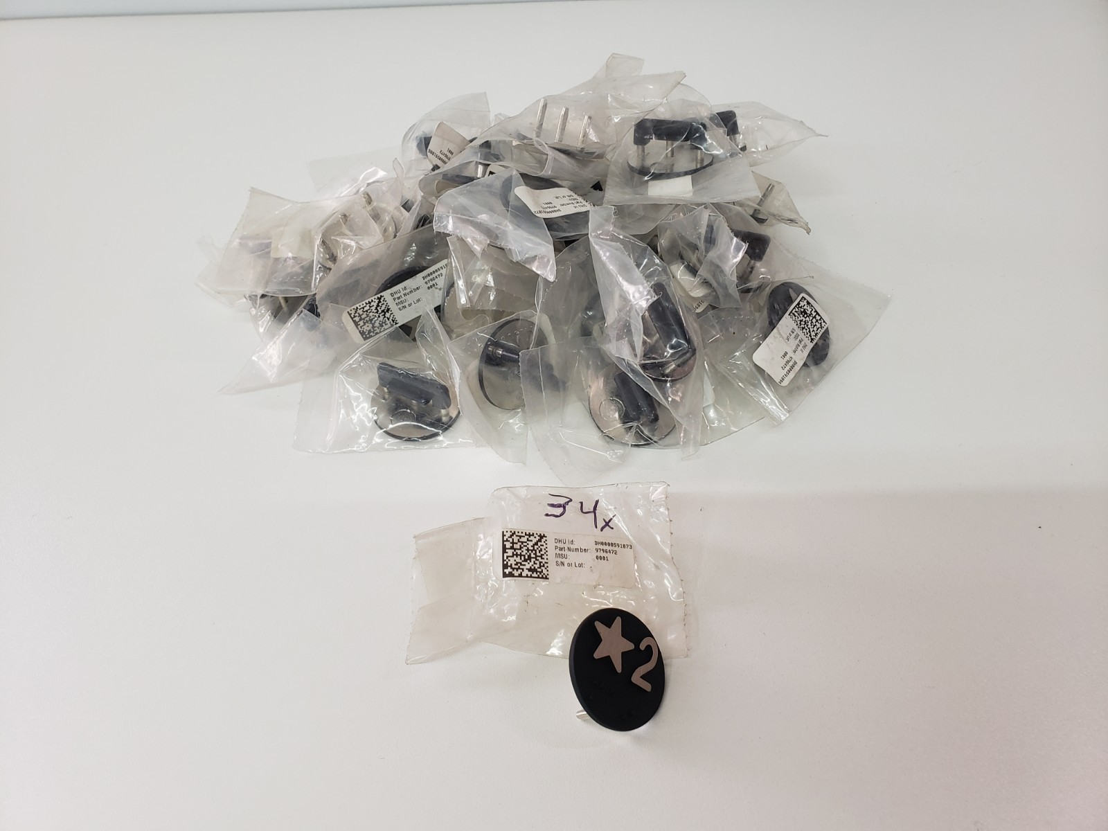 LOT of 34 – UNUSED – TKE ThyssenKrupp 9796472 Elevator Floor Star 2 Button