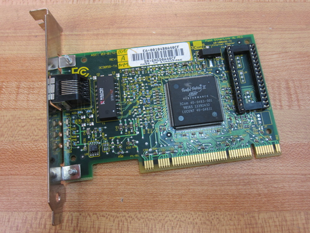 3Com 03-0172-100 Etherlink XL PCI Ethernet Adapter Card 030172100