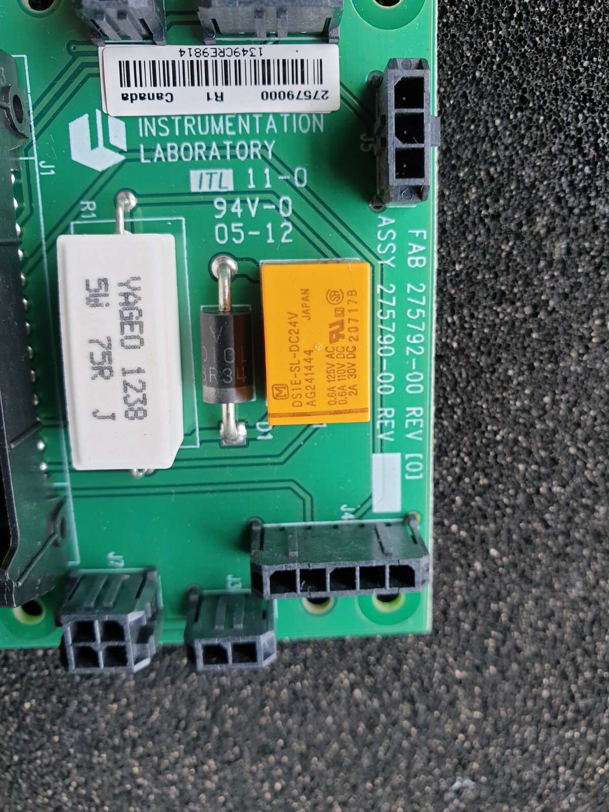 INSTRUMENTATION LABORATORY 275792-00 REV 0 275790-00 BOARD (IN31S1B1)