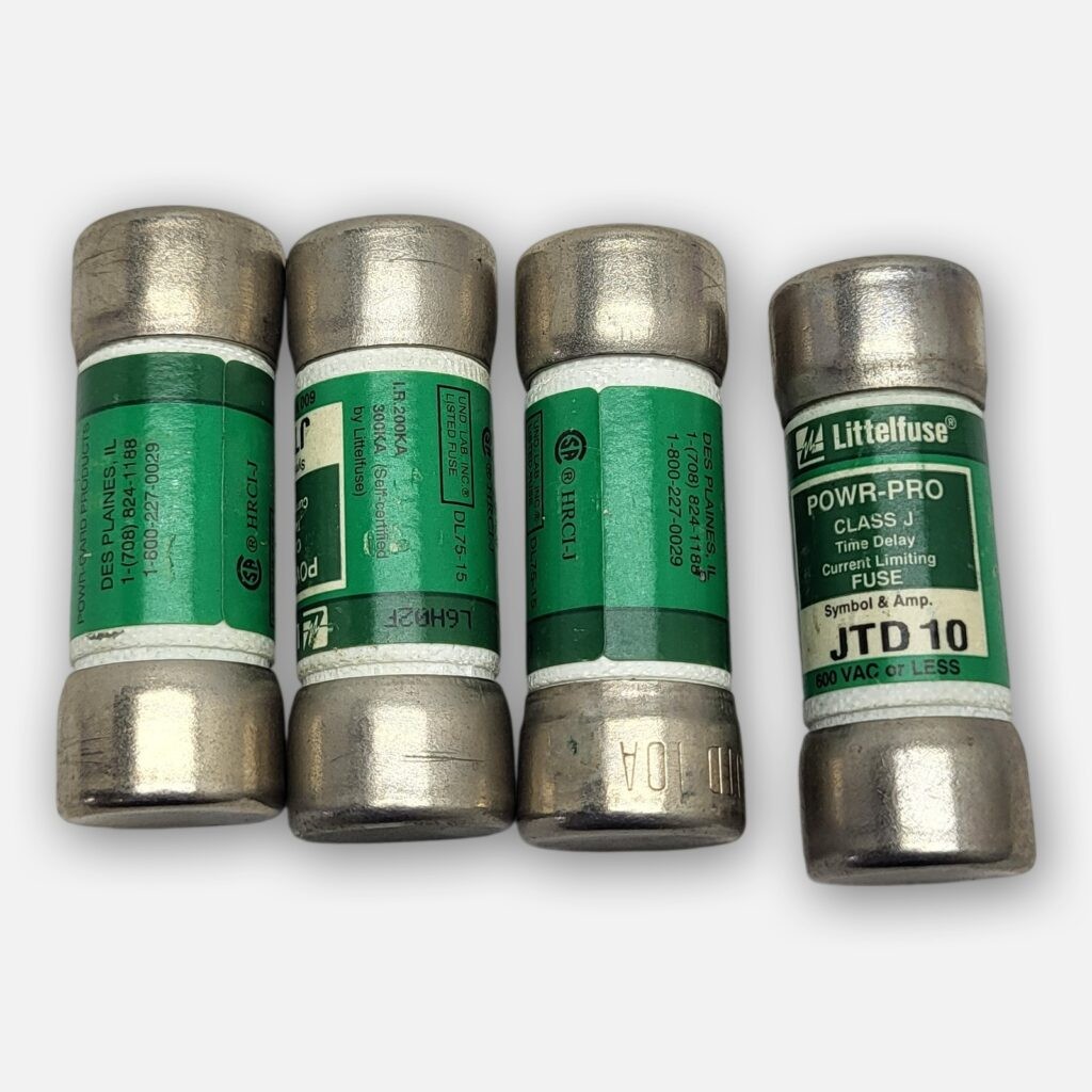 NEW LOT OF 4 LITTLEFUSE JTD 10 POWER-PRO FUSE 600VAC