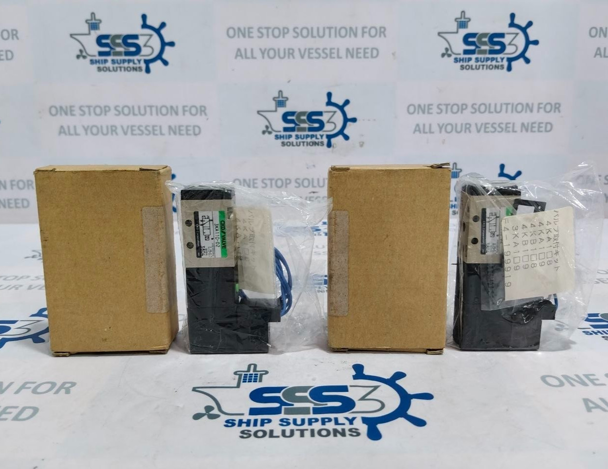 CKD 3KA110-D2 Pneumatic Solenoid Valve with Coil AC100V Press 0.15-0.7MPa