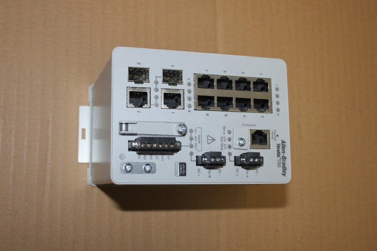 ALLEN BRADLEY STRATIX 5700 ETHERNET MANAGED SWITCH 1783-BMS10CGP SER. A