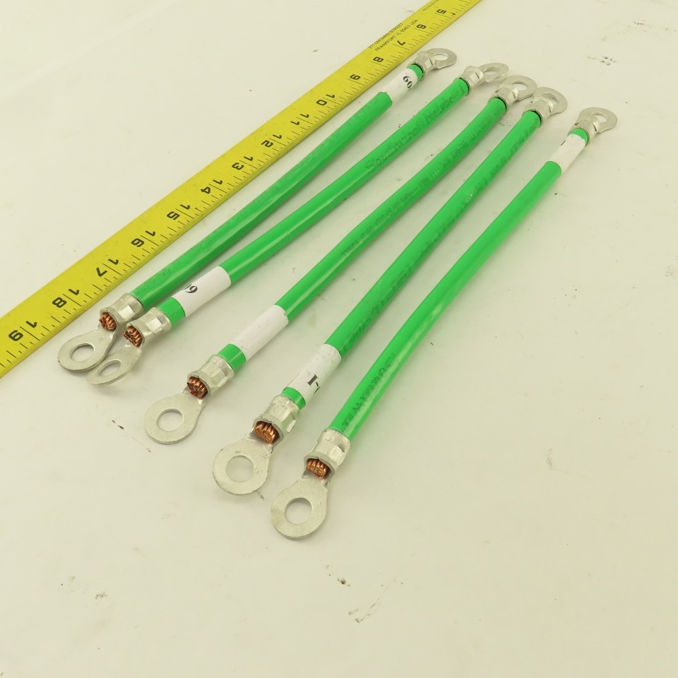 1/0 AWG Stranded Copper Wire Industrial Ground Heavy Duty System 12″ Lot of 5
