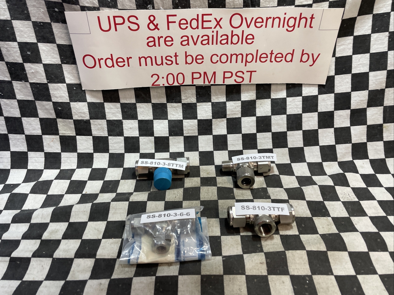SWAGELOK SS-810-3-8TTM, SS-810-3TMT, SS-810-3TTF, SS-810-3-6-6, LOT OF 4#1326V18