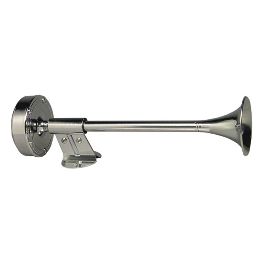 Schmitt Marine Deluxe Ss Shorty Single Trumpet Horn 12V