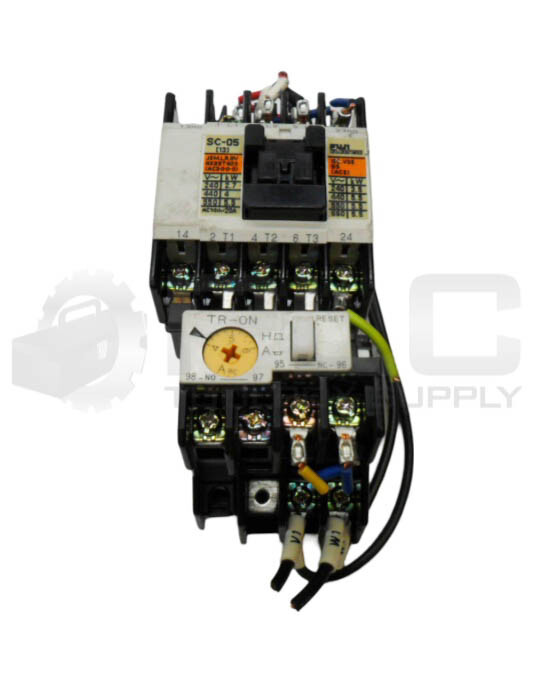 FUJI ELECTRIC SC-05 CONTACTOR 600V 13A W/ TR-0N OVERLOAD RELAY 4-6A 600VAC