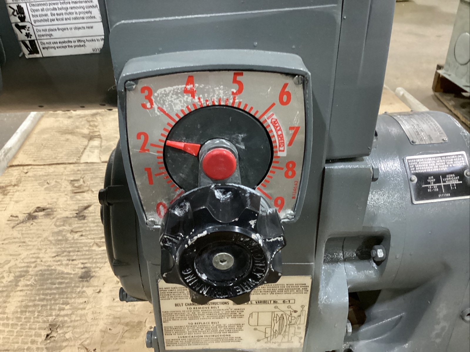 US Unimount Gear Motor 125 , # E180A , 1/2 HP /R711/F0228270H #290TWLFMLD18