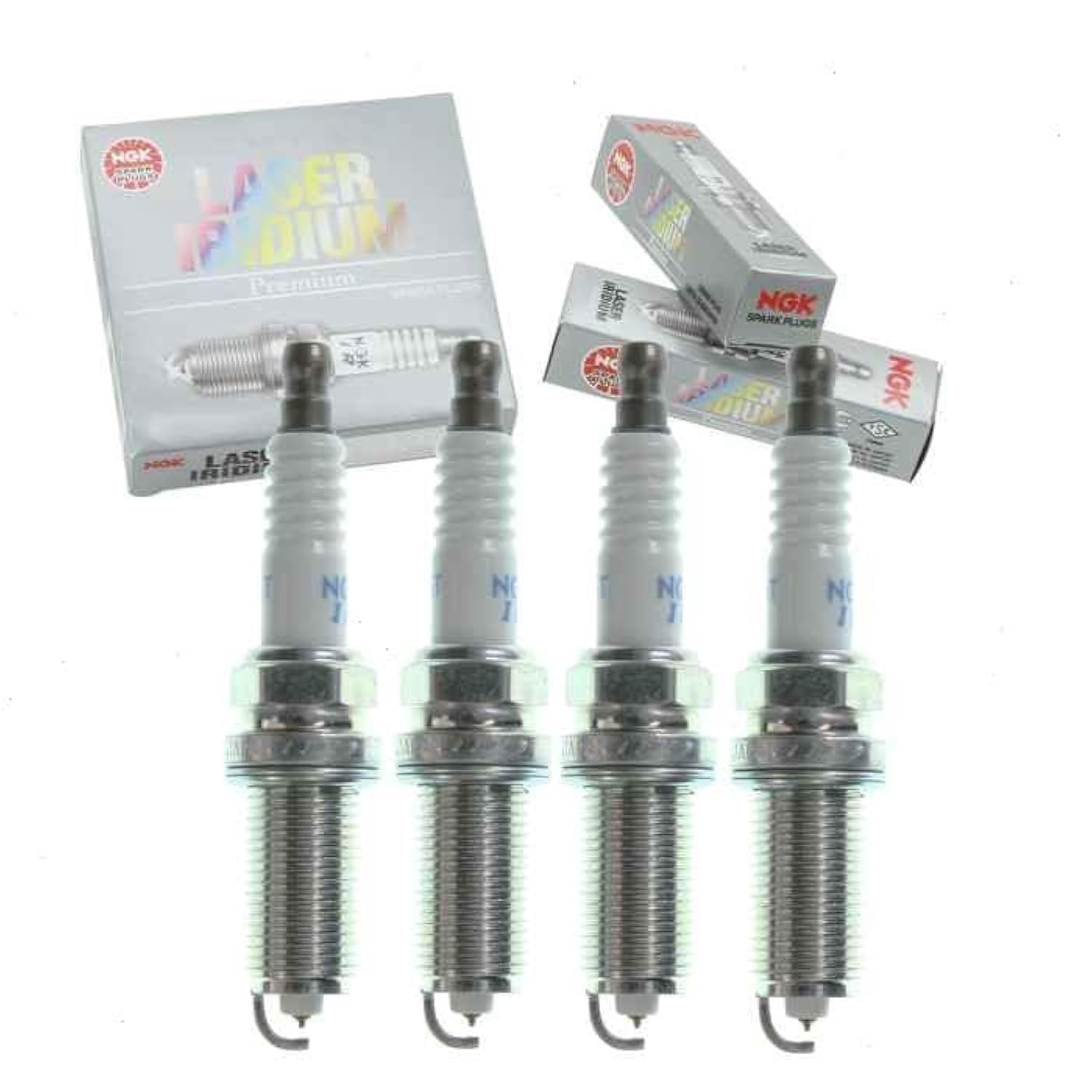 4 pc NGK Laser Iridium Spark Plugs compatible with Toyota Camry 2.5L L4 2010-…