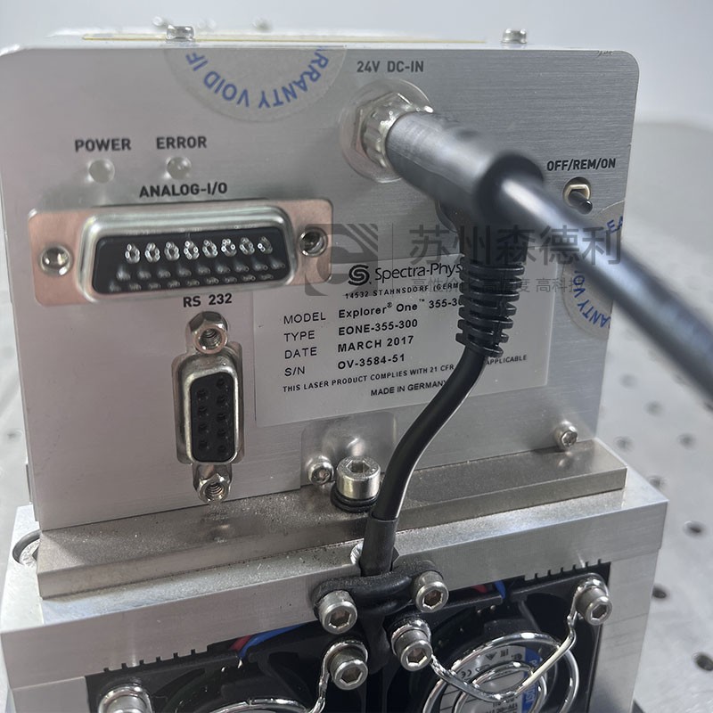 Used Spectra Physics laser Explorer one 355nm EONE-355-300