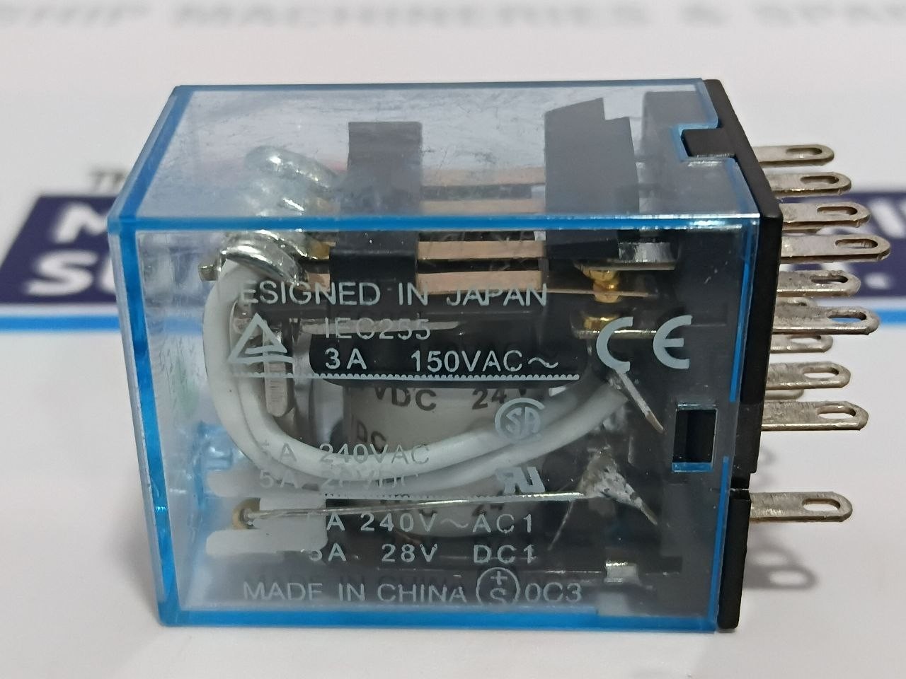 Omron MY4N-J 24VDC Auxiliary Relay 3A 150VAC (Unused New)