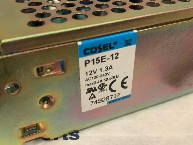 Lot of (4) Cosel 12V DC Power Supply – P15E-12 – P15E-12-N w/Warranty