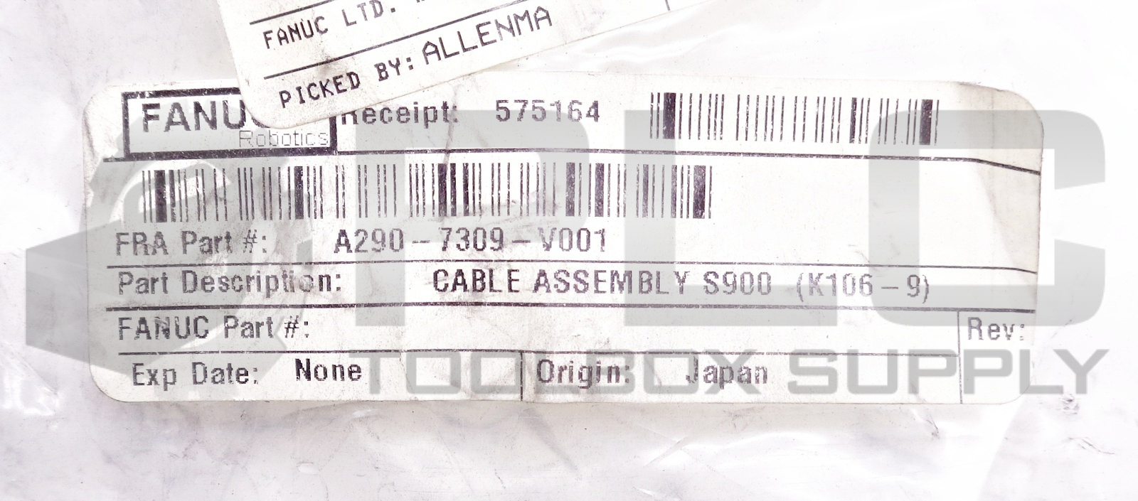 NEW FANUC A290-7309-V001 CABLE ASSEMBLY S900 (K106-9)