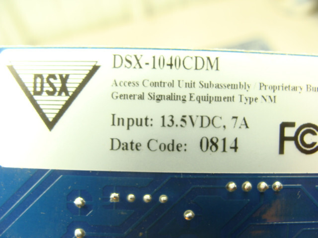 DSX-1040CDM ACCESS CONTROL UNIT SUBASSEMBLY BURGLAR ALARM SIGNALING EQUIPMENT
