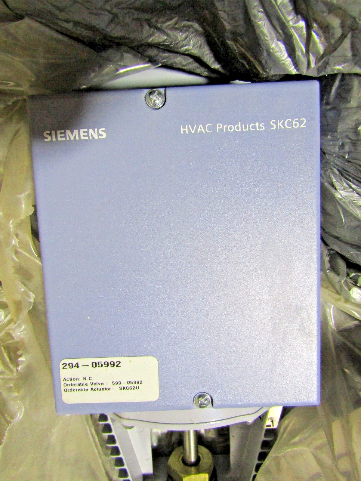 🔥 NEW SIEMENS SKC62U ACTUATOR 24VAC WITH FLOWRITE 599 SERIES 4″ VALVE 294-05992