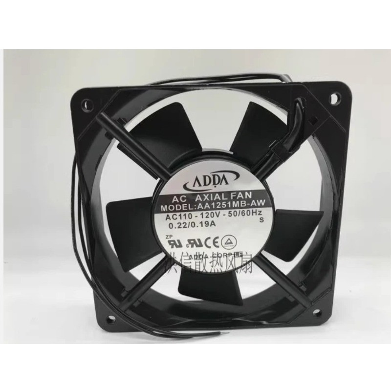1PCS ADDA 12025 AA1251MB-AW 110-120V 0.22/0.19A 120x25mm Fan