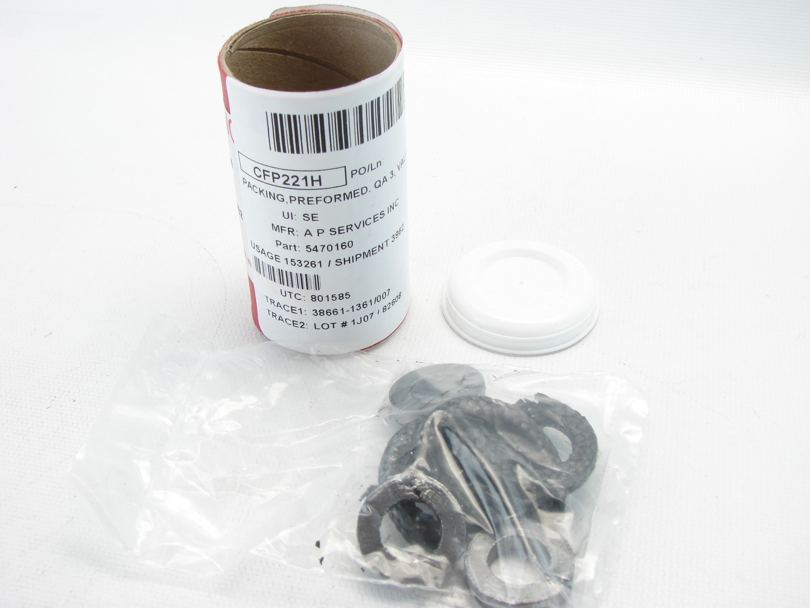 Curtiss-Wright A.P. Services 1000081432 1/2″X7/8″X3/16″ Carbon Valve Packing