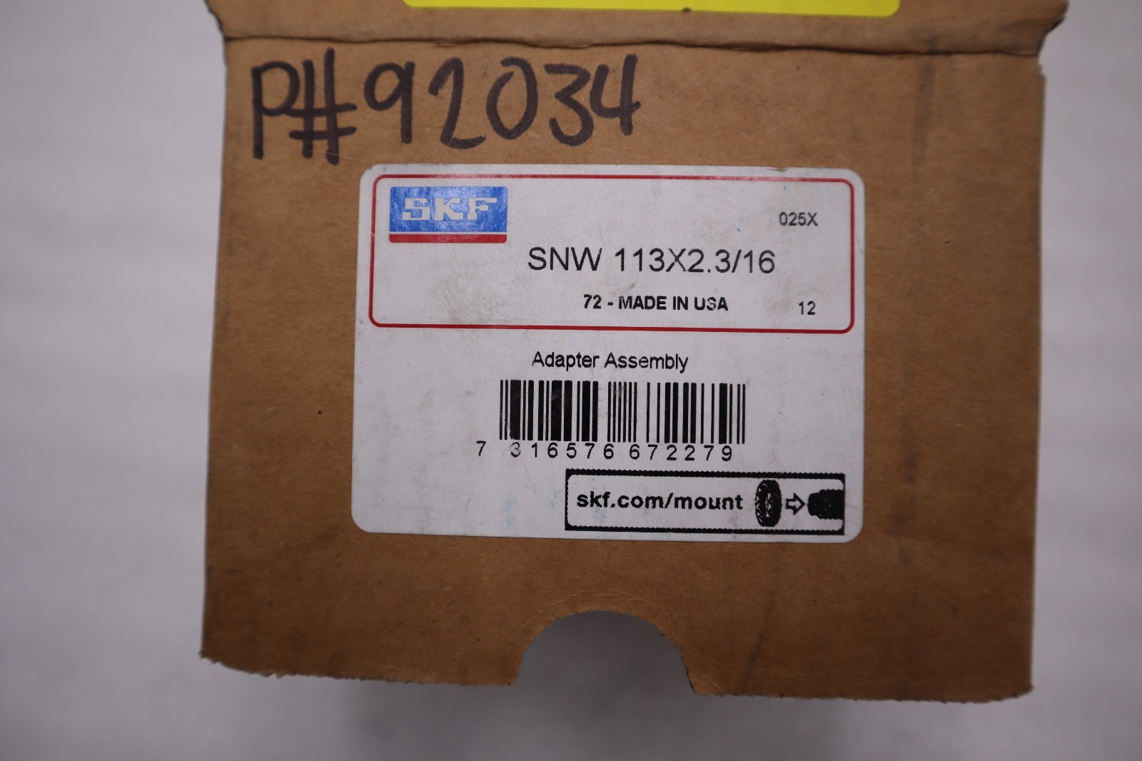 NEW IN BOX – SKF SNW113X2.3/16 BEARING ADAPTER SLEEVE – STOCK 3010CC