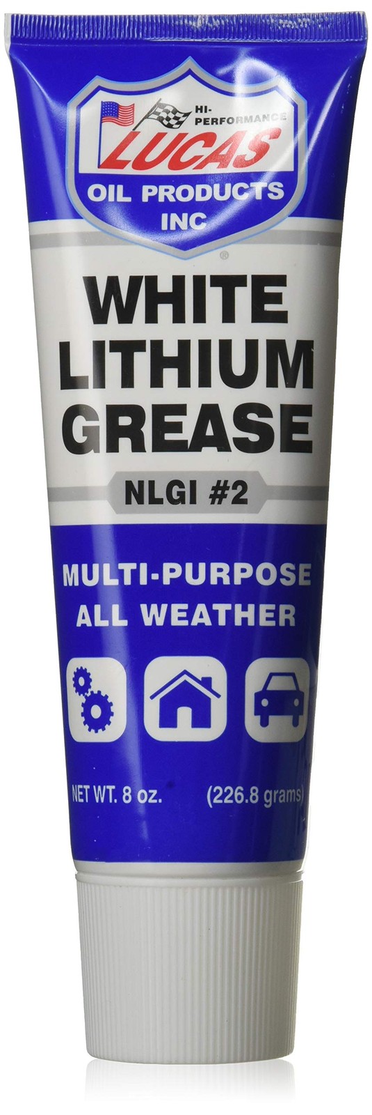 Lucas Oil 10533 White Lithium Grease 8 Ounce Squeeze Tube Automotive Lubricant