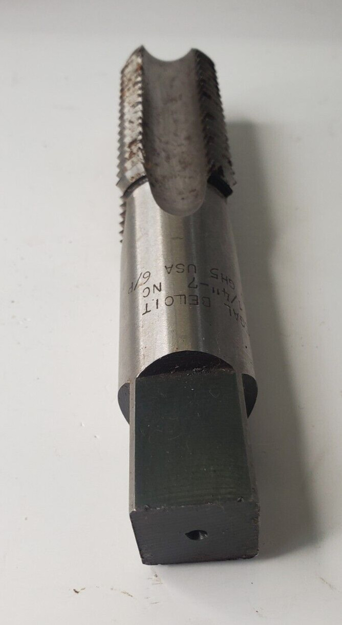 REGAL DELOIT STRAIGHT BOTTOMING TAP 4 FLUTE 1-1/4″-7 NC HS GH5 USA 6/P