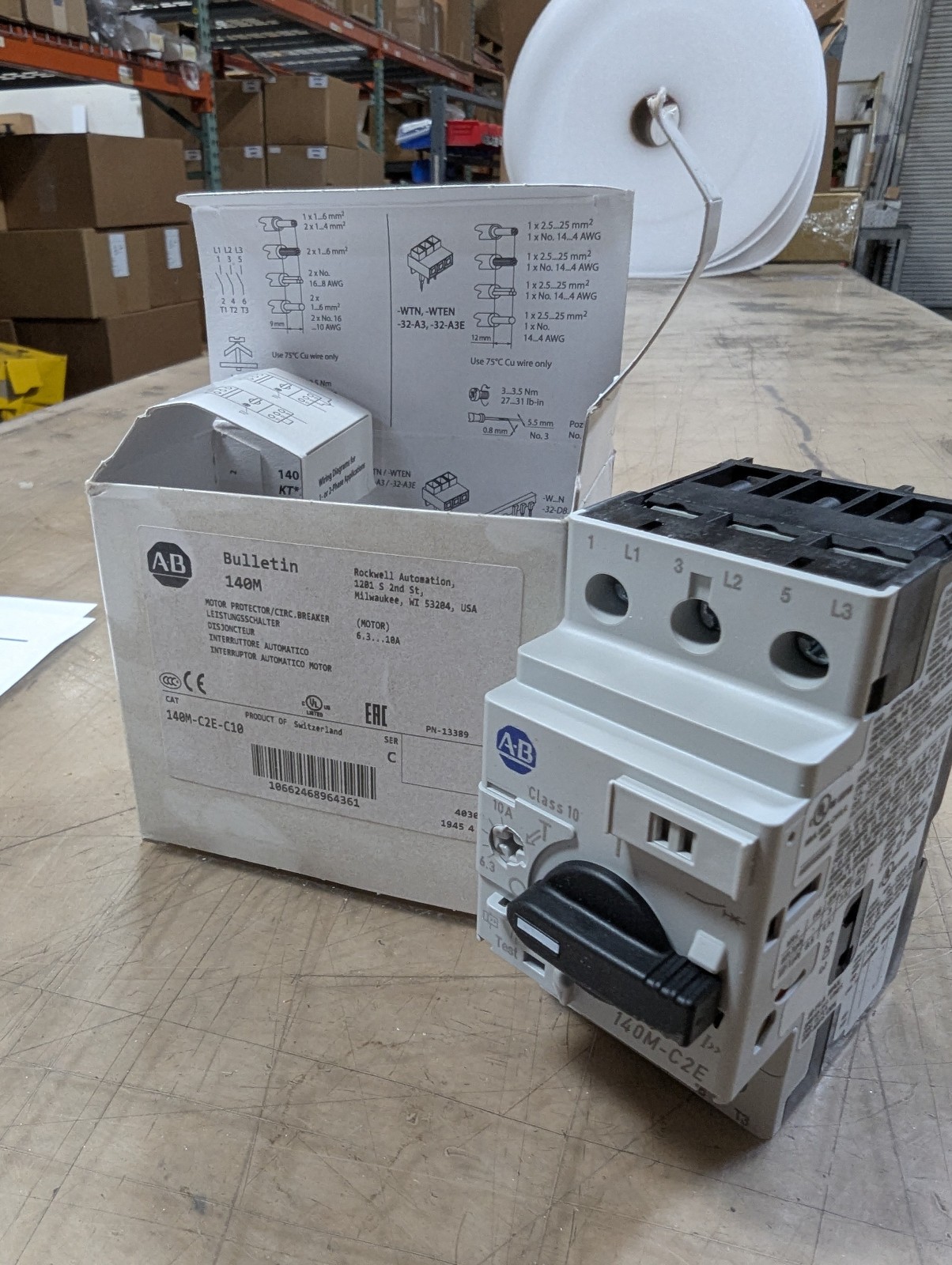 Allen Bradley 140M-C2E-C10 Series C Manual Motor Protection Circuit Breaker NEW
