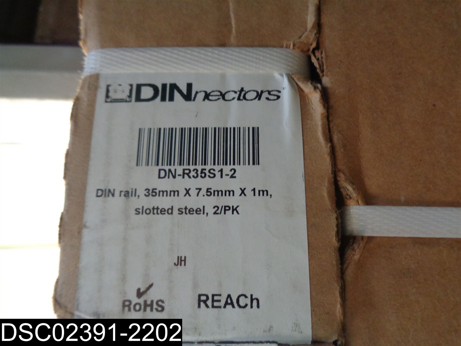 QTY=12( 6 Bxs X 2) DN-R35S1-2 Din Nectors Din Rail 35mmX7.5mmX1m Slotted Steel