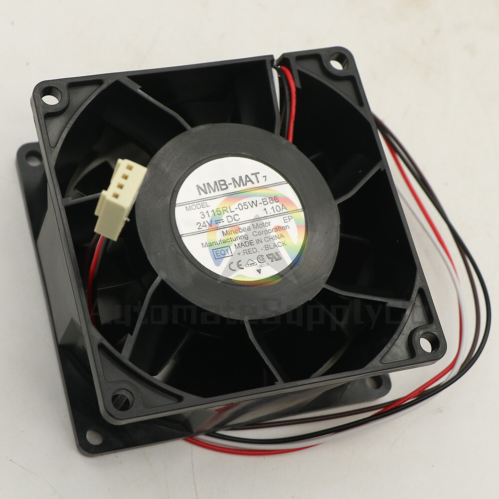 New NMB-MAT 3115RL-05W-B86 24V 1.10A 8CM 4-wire inverter cooling fan